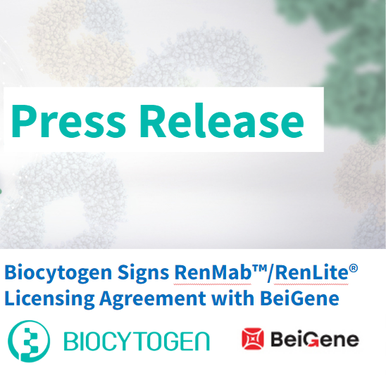 Biocytogen Signs Renmab™renlite® Licensing Agreement With Beigene • Renmab